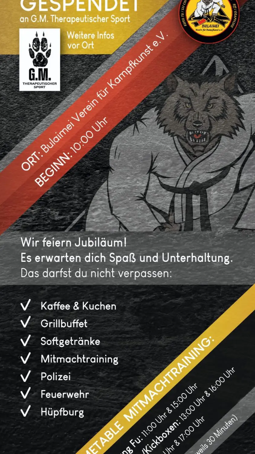 Aktuelles von Bulaimei Verein für Kampfkunst e.V. 